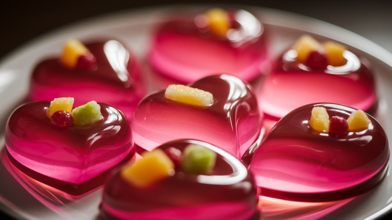 Heart-Shaped Gelatin Treats