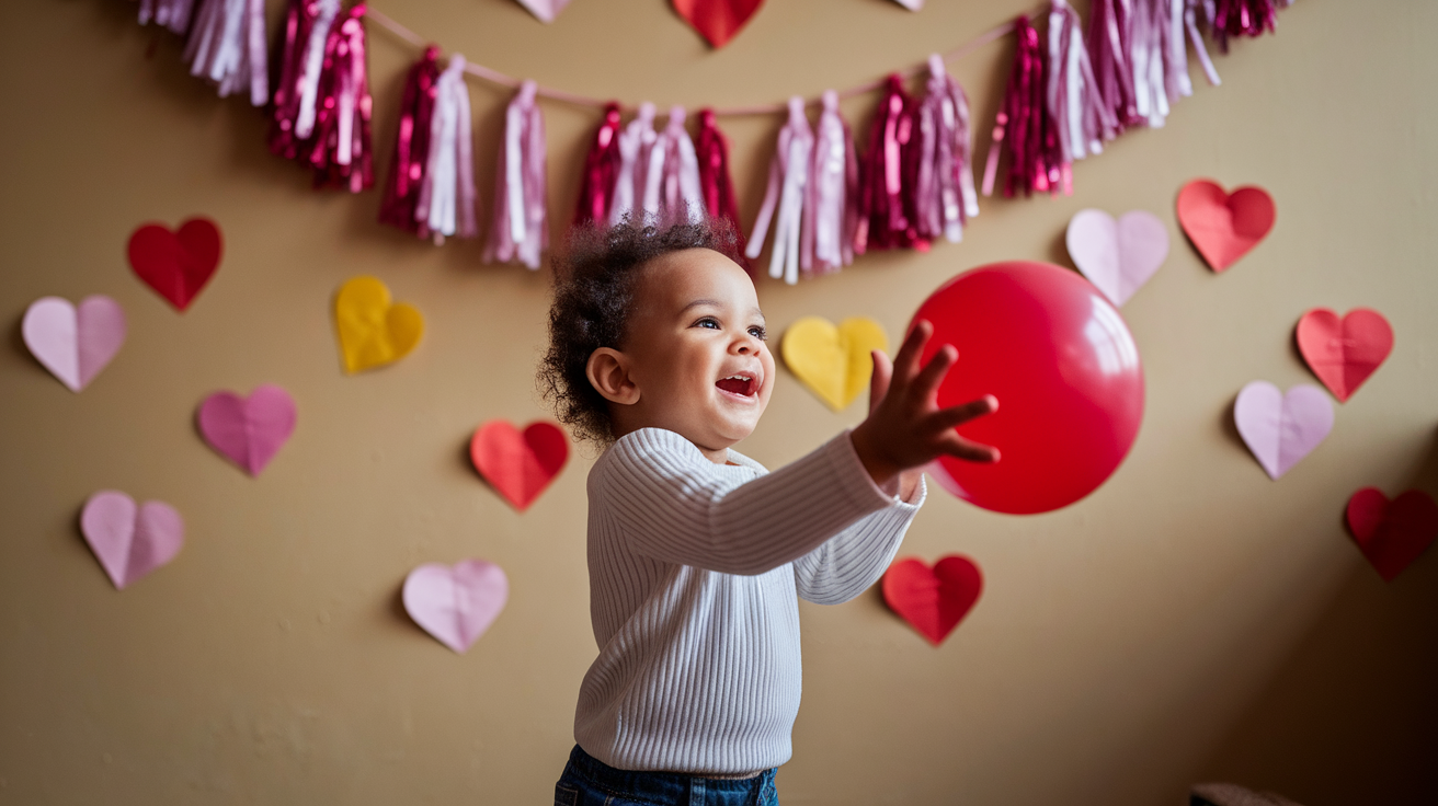 Heart toss or balloon pop games