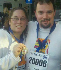 Angel Allgrim race day Angel Allgrim rocking her race-day medal. Go on, girl.