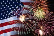 american flag and fireworks picture american flag and fireworks picture