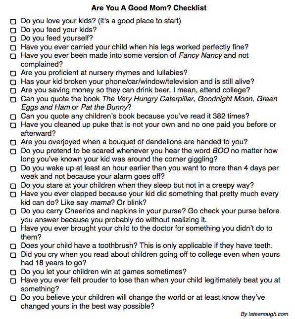 GoodMomChecklist